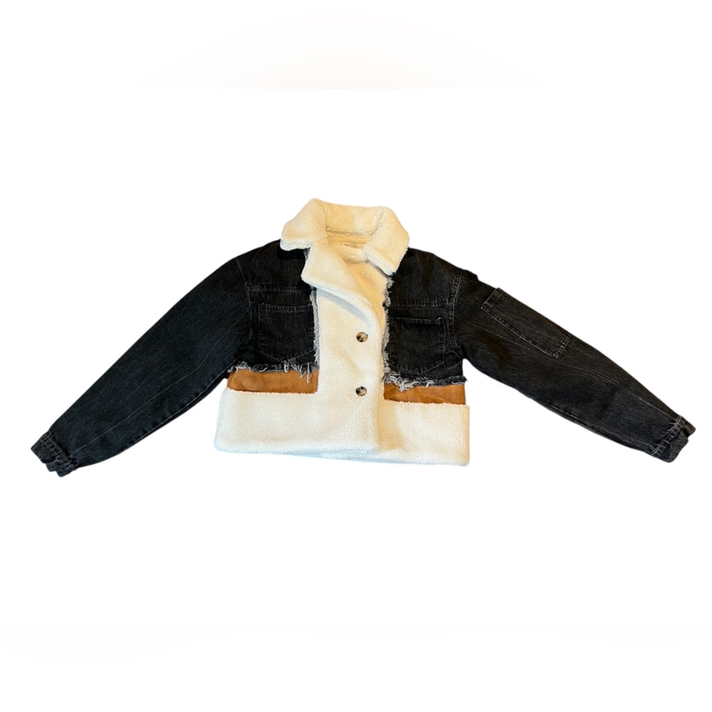 Vintage Havana Black and White Jean Jacket